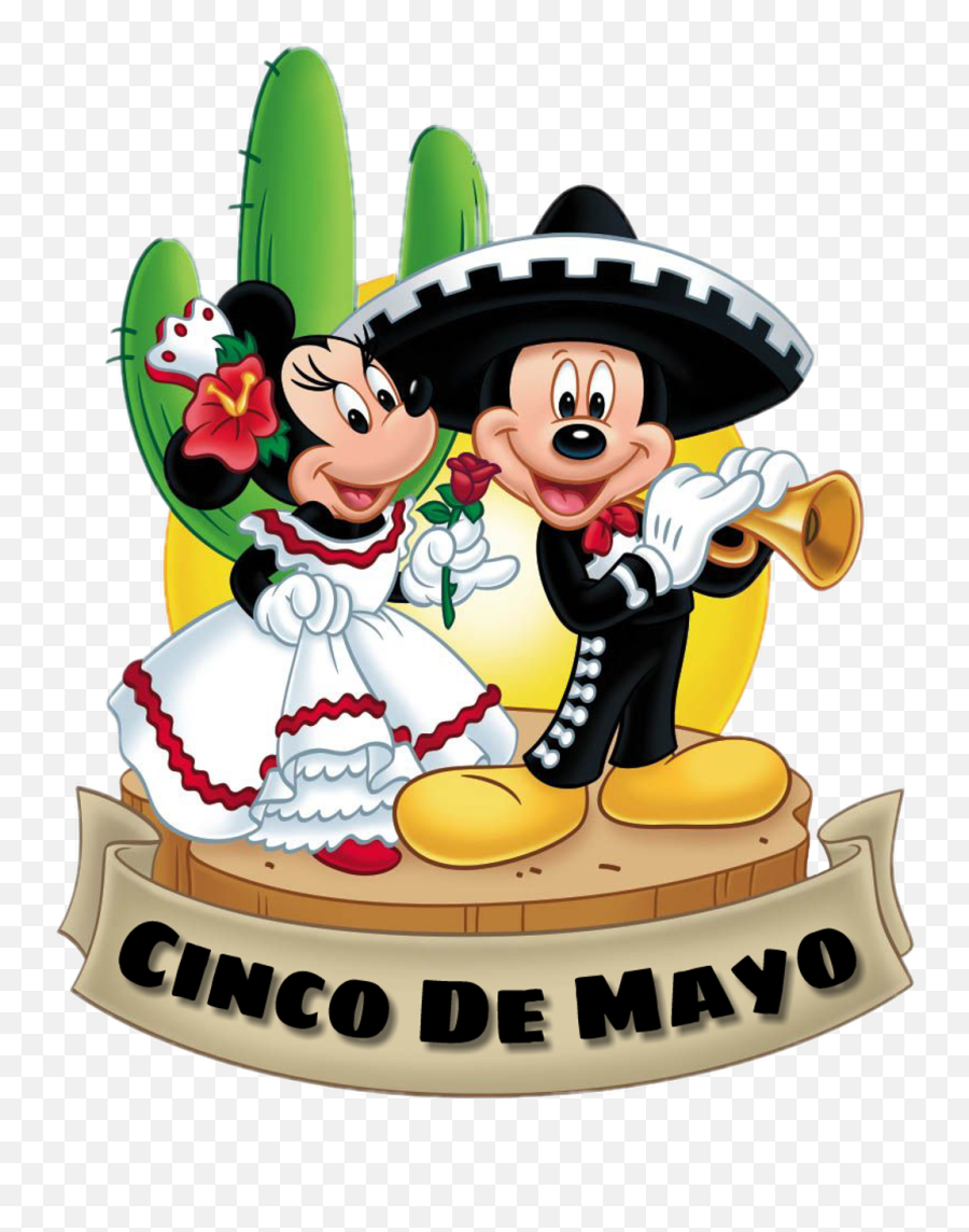 Cincodemayo Disney Mickey Minnie Mickeymouse - Animated Feliz Cinco De Mayo Png,Mickey And Minnie Png