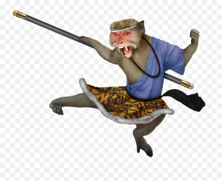Monkey King Staff Png Picture - Sun Wukong Tiger Fur,Wukong Png