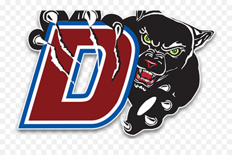 Library Of Panther With Football Clip Png - Duncanville High School Panther,Panther Logo Png