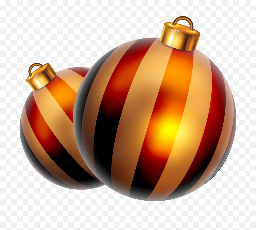 Striped Christmas Balls Png Clipart Image - Adornos De New Year Ornament Art Png,Balls Png