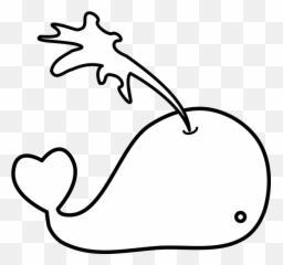 Download Baby Whale Png - Transparent PNG png images Black And White Background