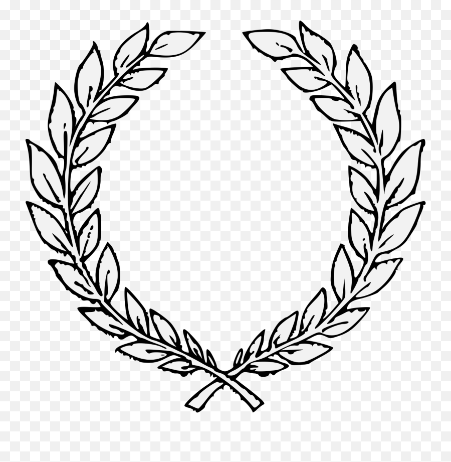 Laurel - Traceable Heraldic Art Transparent Background Laurel Wreath Transparent Png,Laurel Png