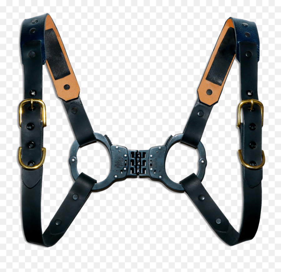 Authority Handcuff Shoulder Harness - Navy Blue Black U2014 Govner Leather Belt Png,Handcuff Png
