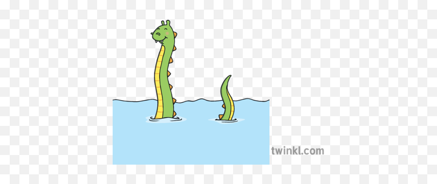 Loch Ness Monster 01 Monsters Colour And Cut - Illustration Png,Loch Ness Monster Png