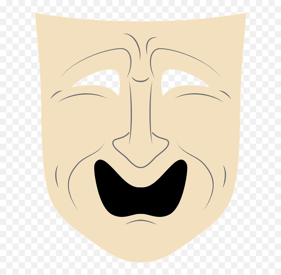 Clipart - Illustration Png,Comedy And Tragedy Masks Png