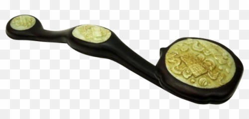 Antique Carved Jade And Wood Ruyi Scepter - Symbol Of Png,Scepter Png