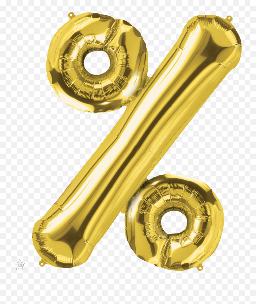 34 - Gold Balloon Percentage Png,Gold Dollar Sign Png