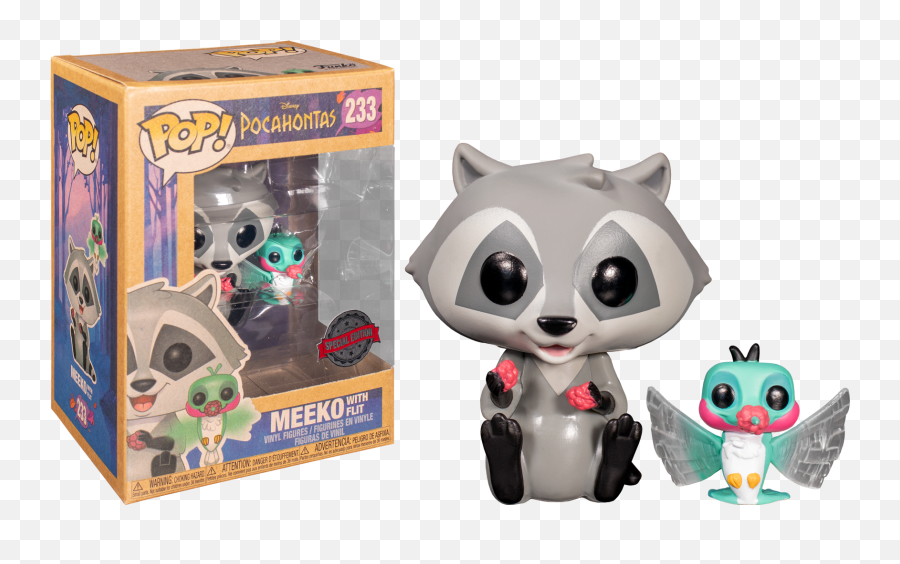Funko Pop Pocahontas - Meeko With Flit Earth Day 233 Pop Meeko Et Flit Png,Pocahontas Png