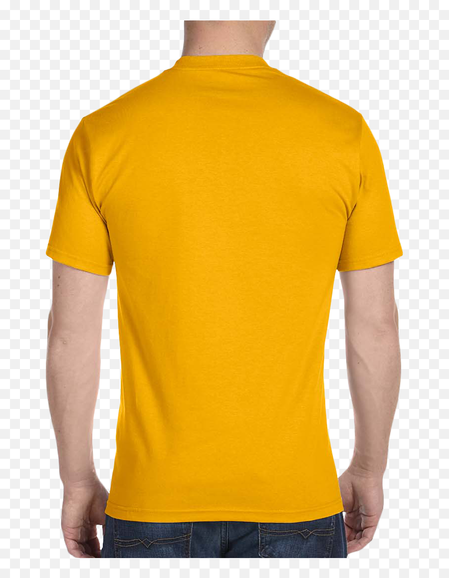 Download Mustard Yellow Shirt Template Front And Back Hd - Mustard T Shirt Png,Tshirt Template Png