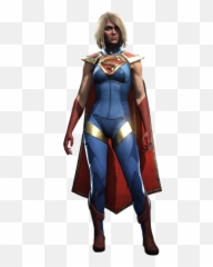 Supergirl Png Images Super Girl - Captain Marvel And Supergirl,Injustice 2 Png