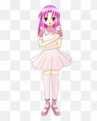 Anime Girl Pink - Free vector graphic on Pixabay Annamae Girls With Hair png