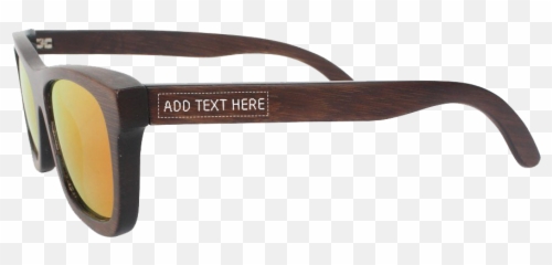 Charcoal Wooden Square Sunglasses - Journeyman mirrored lens Prada png