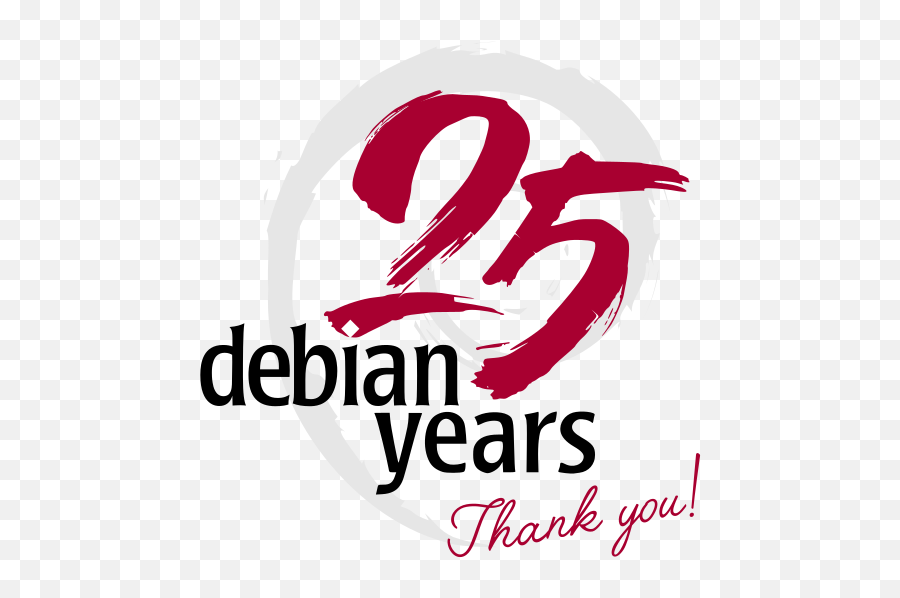 Debian Project News August 31 Lwnnet - Debian 25 Years Png,Happy Birthday Logo