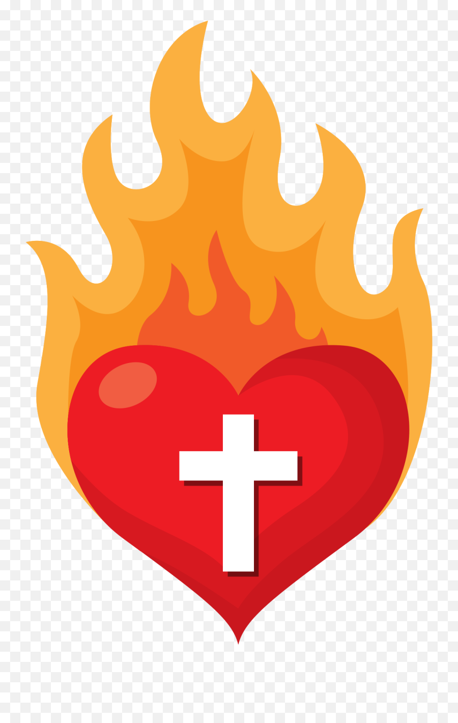 Free Sacred Heart Fire Png With - João Bosco Parish,Sacred Heart Png