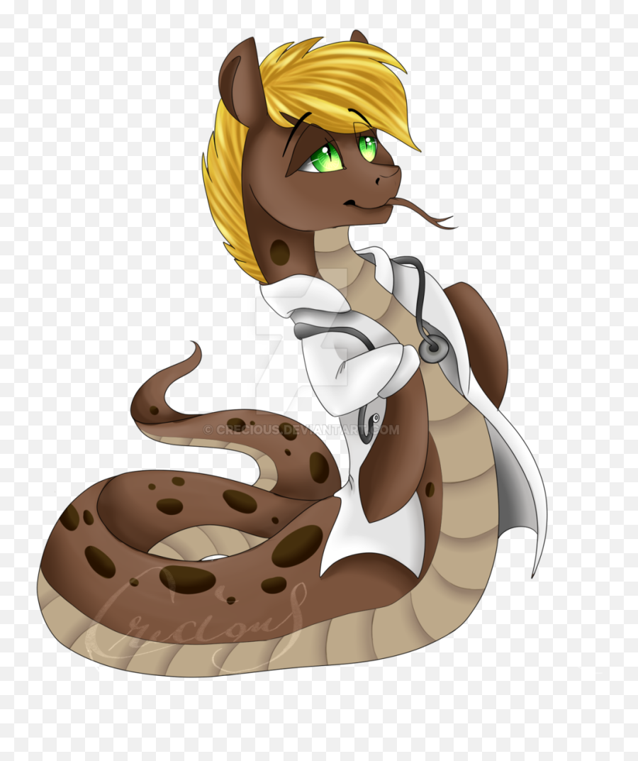 Download Crecious Clothes Doctor Forked Tongue Lab Coat - Snake In A Lab Coat Png,Snake Emoji Png