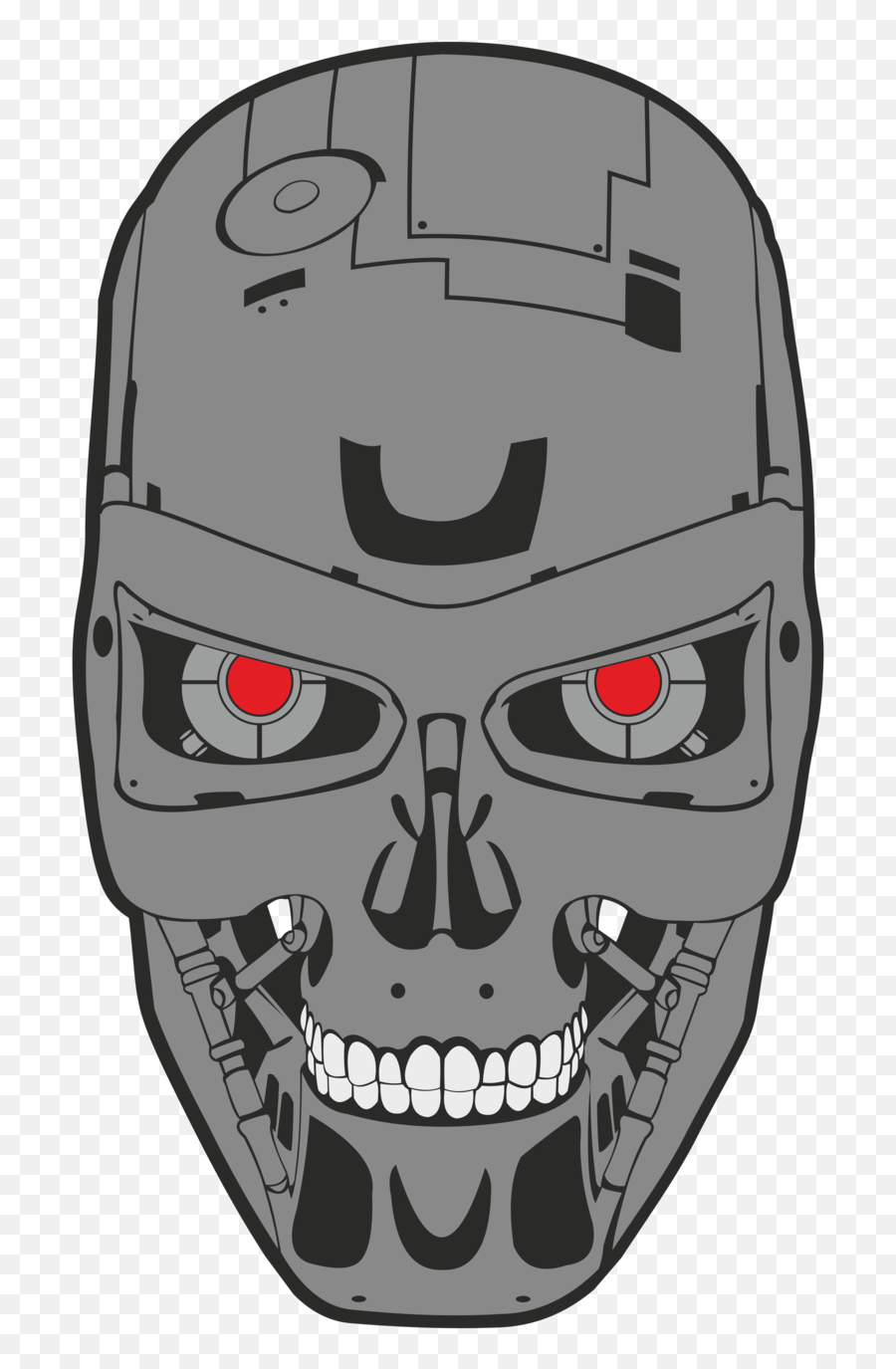 Skull Vector Png - Skull Terminator Logo,Skull Vector Png