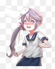 Dont Pat My Head - Cute Anime png