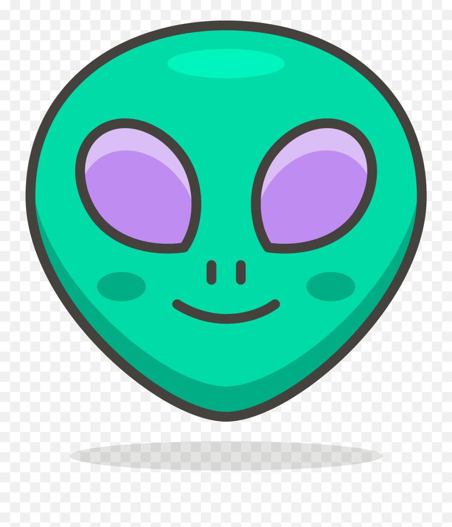 Alien Emoji Icon Of Colored Outline - Alien Icon Png,Alien Png