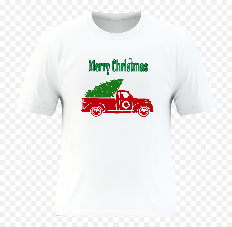 Red Truck Merry Christmas Tee - Cb Png,Red Truck Png