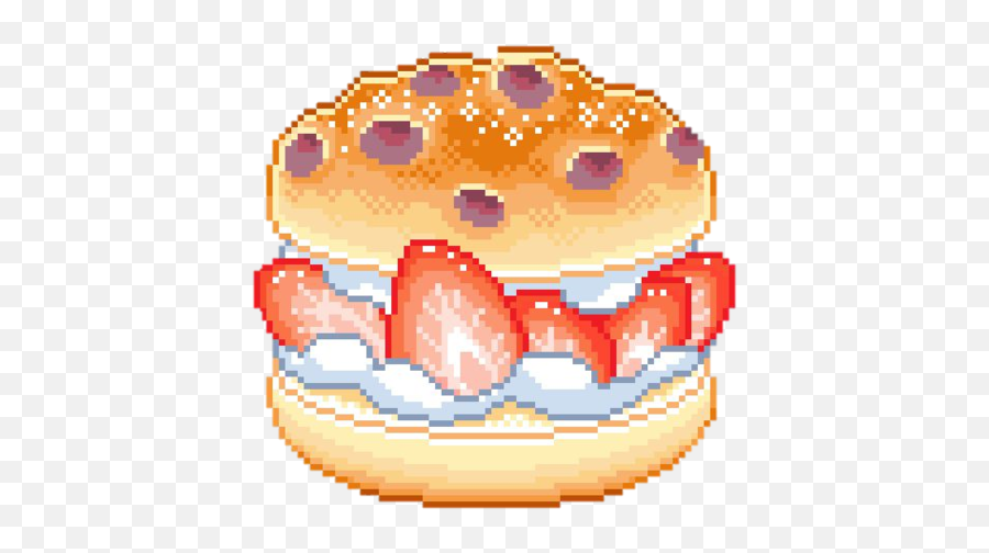 Pixel Pastel Food Cake Strawberry Dessert Free Icon Of - Thunder And Storm Earthbound Png,Dessert Png