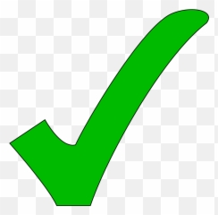 Green Tick - Transparent Background Check Mark png