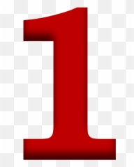 1 Number Png Transparent Images - 1 Number Png Hd,Number One Png