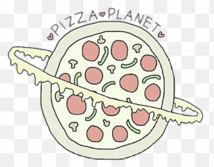 Planeten Clipart Collage - Pizza Tumblr Dibujo png