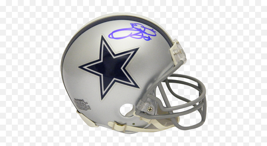 Emmitt Smith Autographed Dallas Cowboys Mini Helmet - Helmet Cowboys Dallas Png,Cowboys Helmet Png
