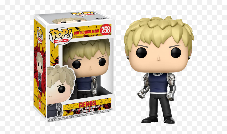 258 - Genos One Punch Man Toys Collectables Funko One Punch Man Pops Png,Genos Png