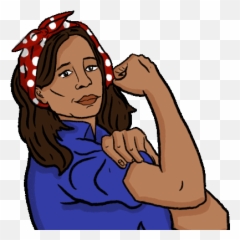Kamala Harris Rosie The Riveter Gif - For Women Png,Rosie The Riveter Transparent