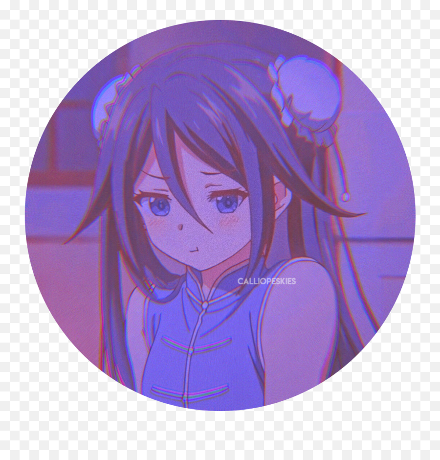 Anime Icon Icons Sticker - Hime Cut Png,Aesthetic Anime Girl Icon - free  transparent png images 
