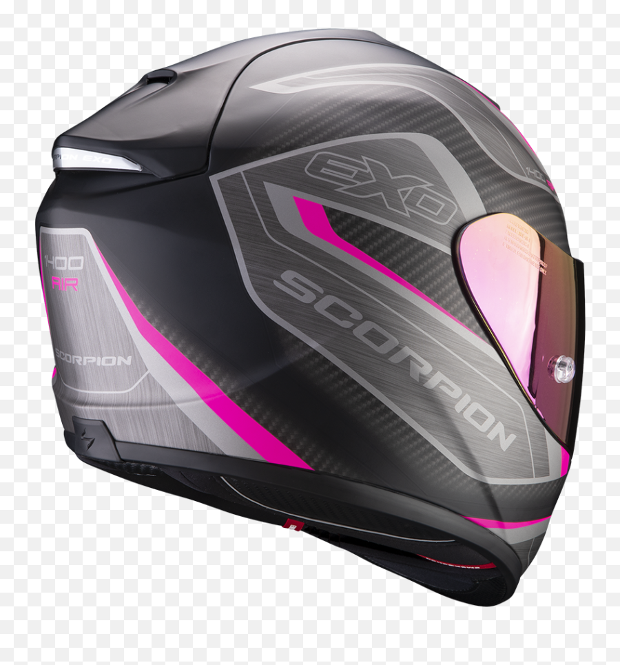 Scorpion Exo - 1400 Air Attune Pink Black Full Face Helmet Scorpion Exo 1400 Helmet Carbon Pink Png,Pink And Black Icon Helmet