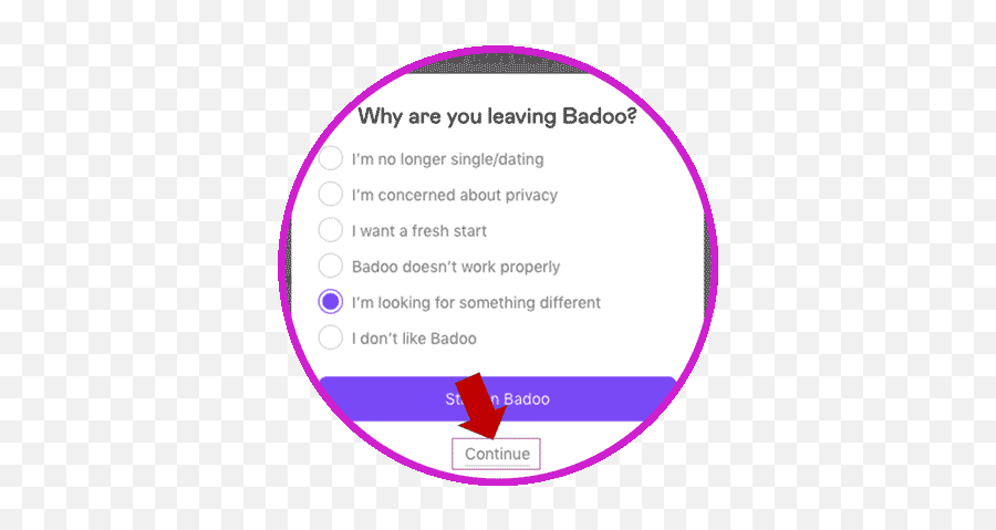 How To Delete Badoo Account - Dot Png,Badoo Notification Icon