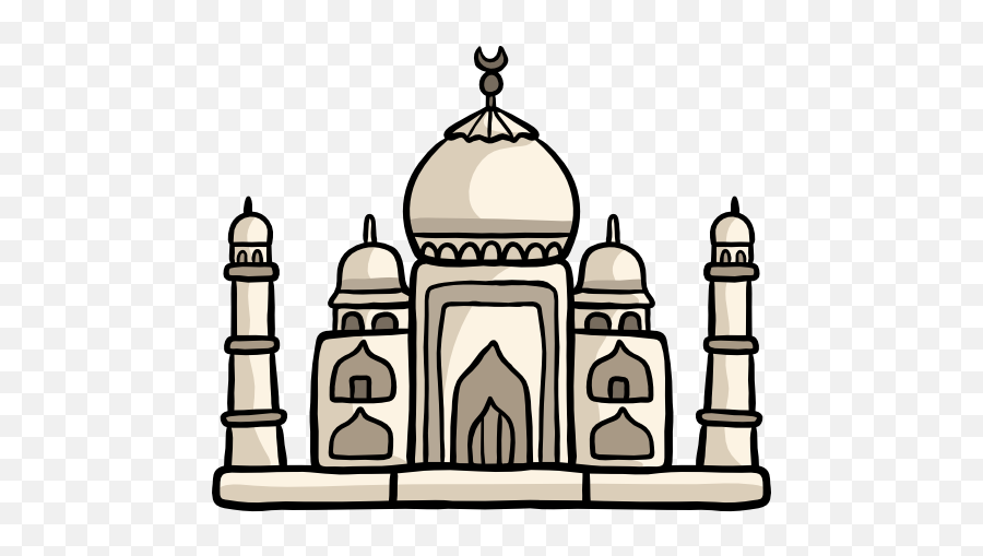 Taj Mahal Free Icon - Taj Mahal India Clipart Png,Taj Mahal Icon