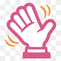 Emoji Shaking Hand Transparent Png - Stickpng Wave Hello Clip Art,Hand Logos