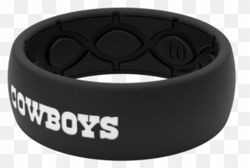Nfl Dallas Cowboys Black Ring - Synthetic Rubber png