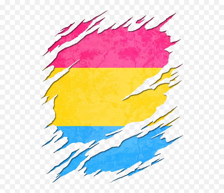 Pansexual Pride Flag Ripped Reveal Lesbian Pride Pngpansexual Flag 5264