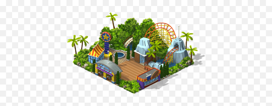 Png Theme Park Transparent Parkpng Images Pluspng - Roller Coaster,Playground Png