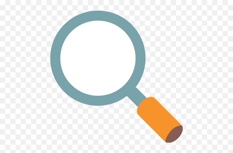 Left - Pointing Magnifying Glass Id 769 Emojicouk Magnifier Png,Facebook Magnifying Glass Icon