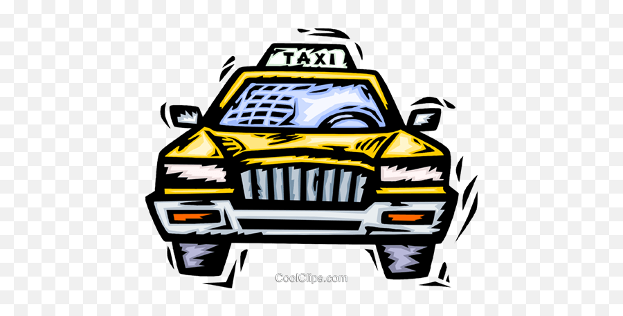 Taxi Cab Royalty Free Vector Clip Art Illustration - Vc064165 Automotive Decal Png,Taxi Icon Png