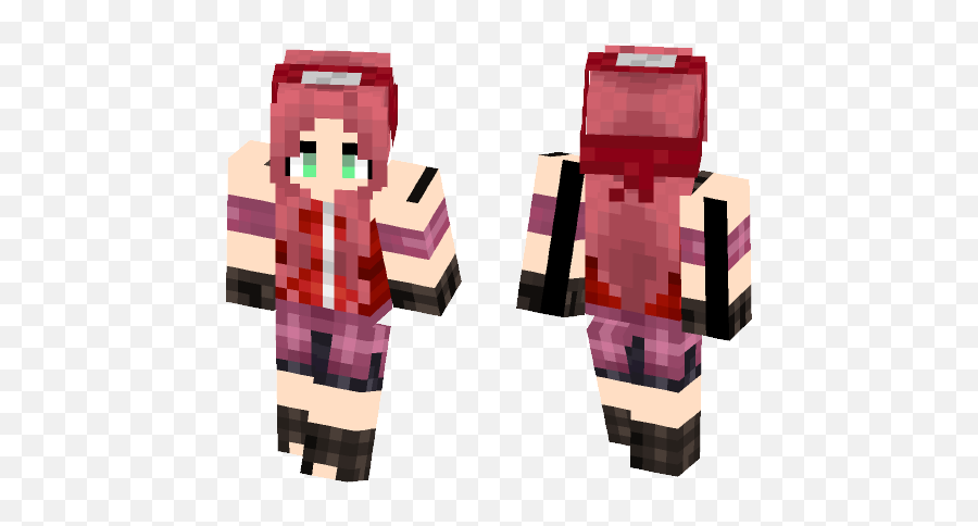 Download Sakura - Naruto Minecraft Skin For Free Naruto Characters Skin Minecraft Png,Sakura Naruto Png