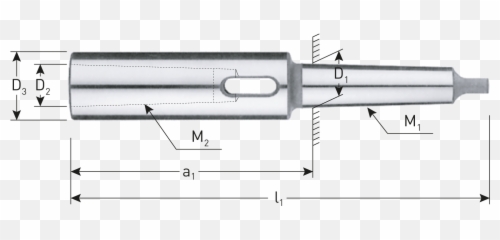 1800123 Extension Sleeve Type From Mt To - Cylinder png