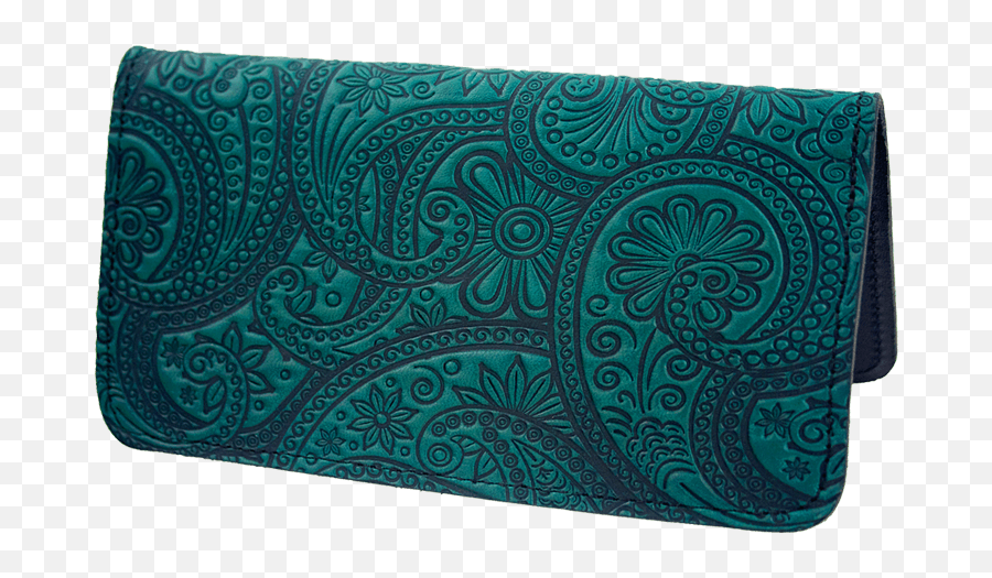 Leather Checkbook Cover Paisley 2 Colors - Mat Png,Checkbook Icon