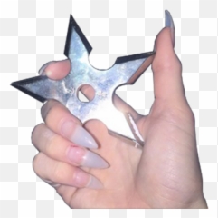 Ninja Star Tumblr - Grunge Aesthetic Knives png