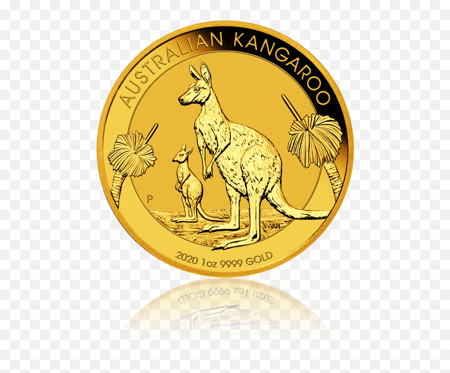 Kangaroonugget 2020 - Australia 1 Oz Gold Coin Australian Kangaroo Gold Coin 2020 Png,Gold Nugget Png