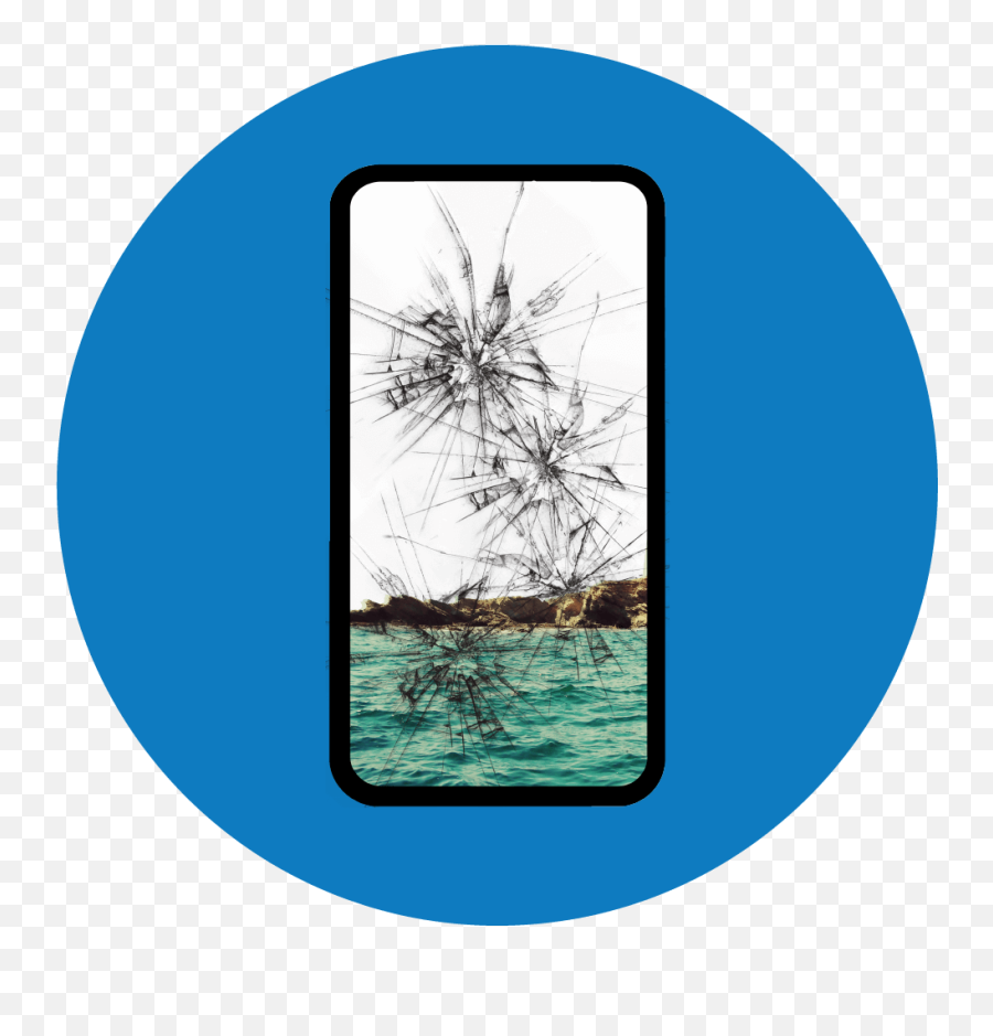 Iphone 11 Cracked Glass Screen Replacement - Circle Png,Cracked Glass Png