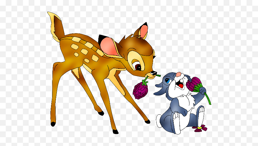 Thumper Disney Cartoon Characters - Rabbit And Deer Bambi Png,Thumper Png