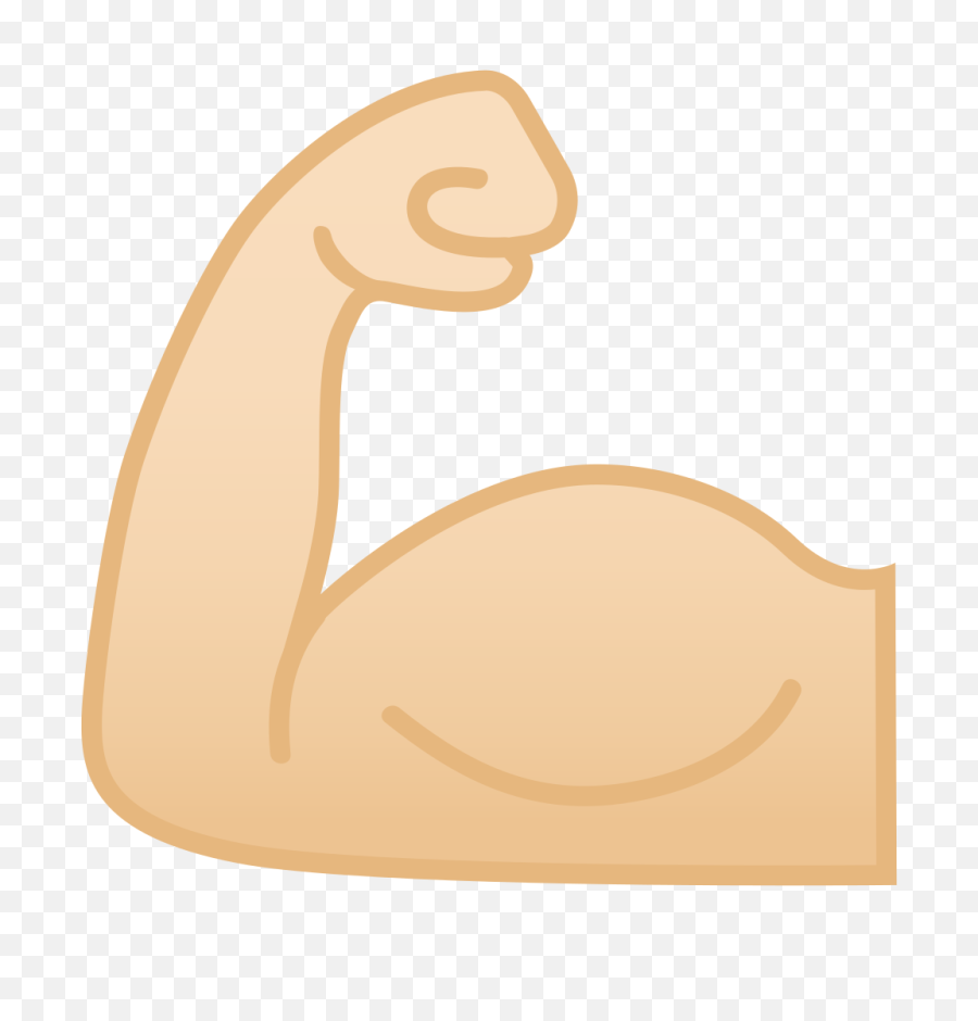 Emoji Arm Biceps Strong Flexing Muscle - Emoticon Bicipite Png,Muscle Emoji Png