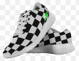 Cool Pattern Png - Cool Checkers Pattern Running Shoes Flag