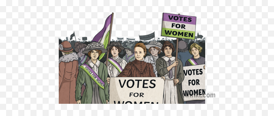 Hyde Park Suffragists Rally No Background Crowd Protest - Right To Vote Backgrounds Png,Crowd Transparent Background